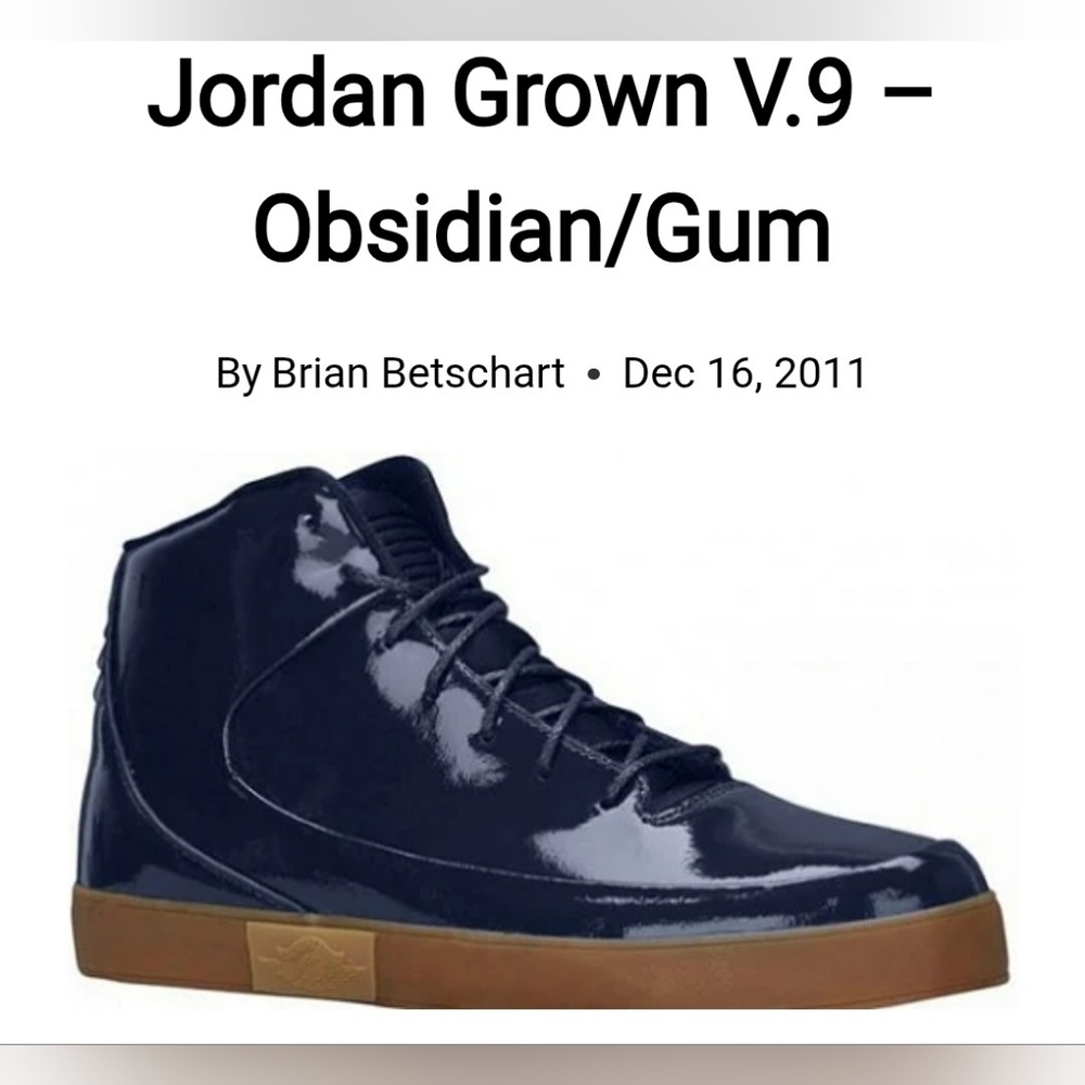 Jordan Grown V.9 Obsidian Gum Men's Shoes